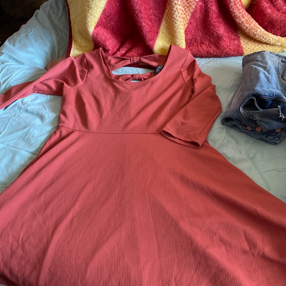 Forever 21 Rust color skater style dress.  Size 1X.  Worn a few times